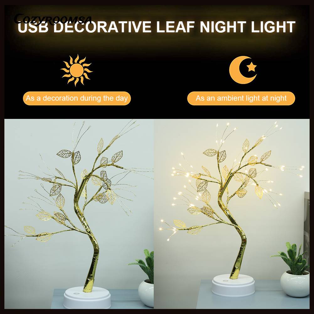 Đèn LED Trang Trí Cây Bonsai 3000LM Kèm 2 Bánh Răng