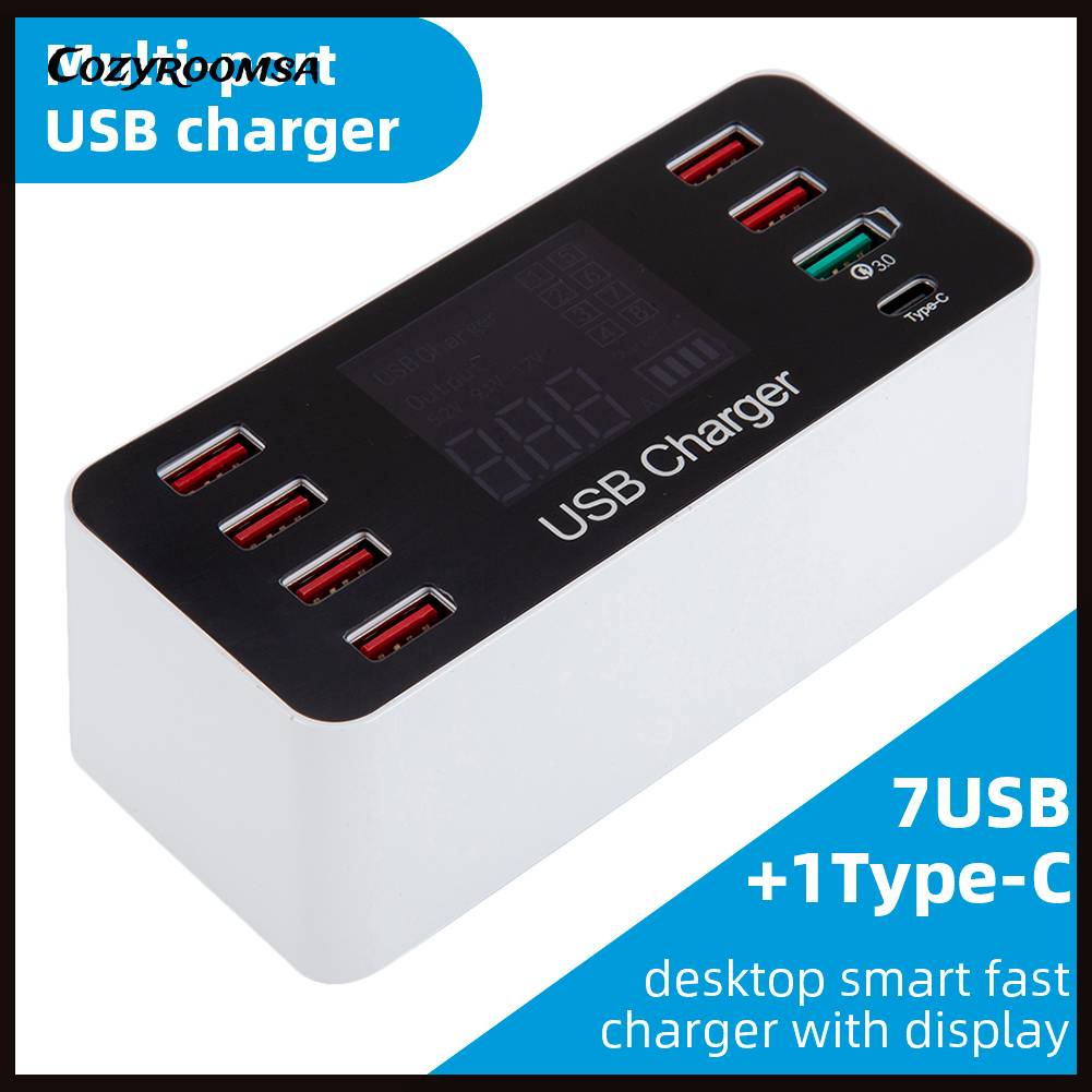 Bộ SạC ĐiệN ThoạI 40W NhiềU CổNg USB TiệN DụNg
