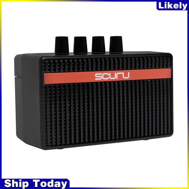 Loa Khuếch Đại Âm Thanh Mini 5w Di Động Tiện Dụng Cho Đàn Guitar Điện / Biểu Diễn Ngoài