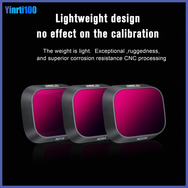 Set 3 Kính Lọc ND16 / 64 / 256 Chuyên Dụng Cho Máy Ảnh Drone Dji Mini 3