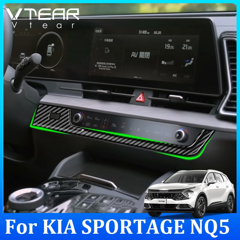 Viền Trang Trí Bảng Điều Khiển Điều Hòa Xe Hơi kia sportage Nc5 2022 2023