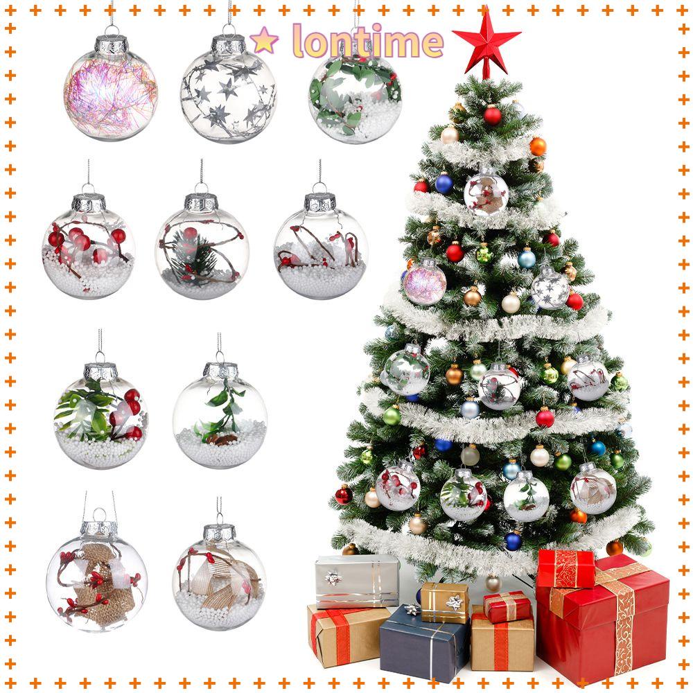 Bóng Nhựa Trong Suốt Treo Cây Thông Trang Trí Giáng Sinh / Đám Cưới