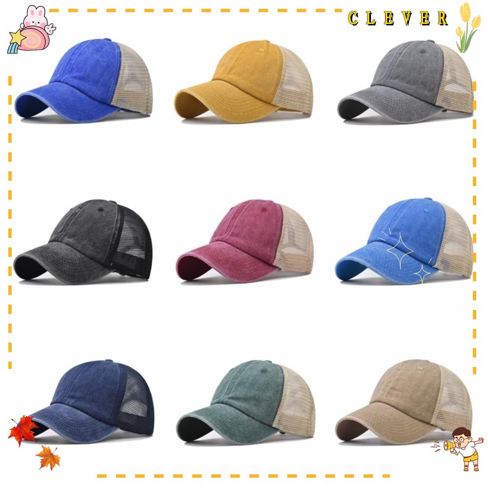 Mũ Lưỡi Trai Phối Lưới Thoáng Khí Phong Cách Cổ Điển Thời Trang Cho Nam Và Nữ