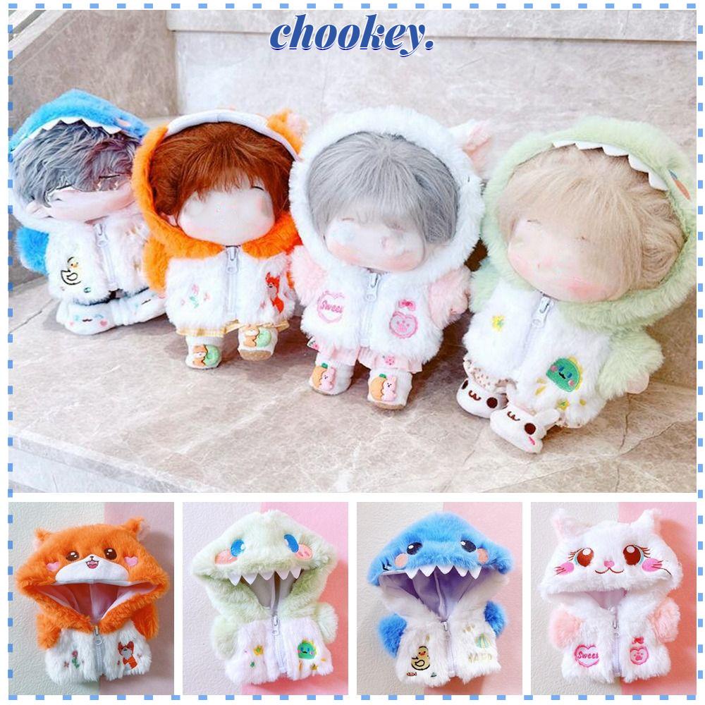 CHOOKEY Thú Nhồi Bông Hình Cá Mập / Khủng Long 20cm Cho Búp Bê