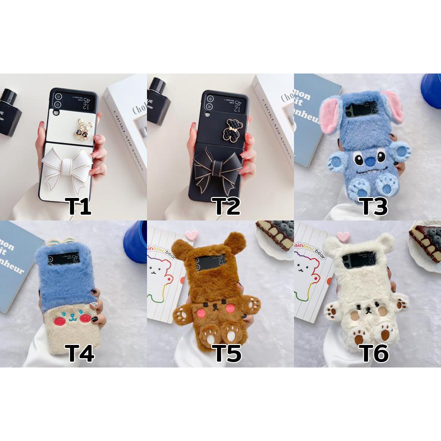 Ốp Điện Thoại Nắp Gập Họa Tiết Hoạt Hình Dễ Thương Cho Samsung Z Flip4 Z Flip3 Samsung Galaxy Z Flip 4 Z Flip 3