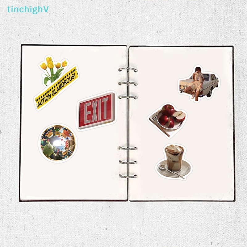 Bộ 63 Miếng Dán Hình Graffiti Thời Trang Cổ Điển Dùng Trang Trí Sổ Tay / Guitar / Laptop