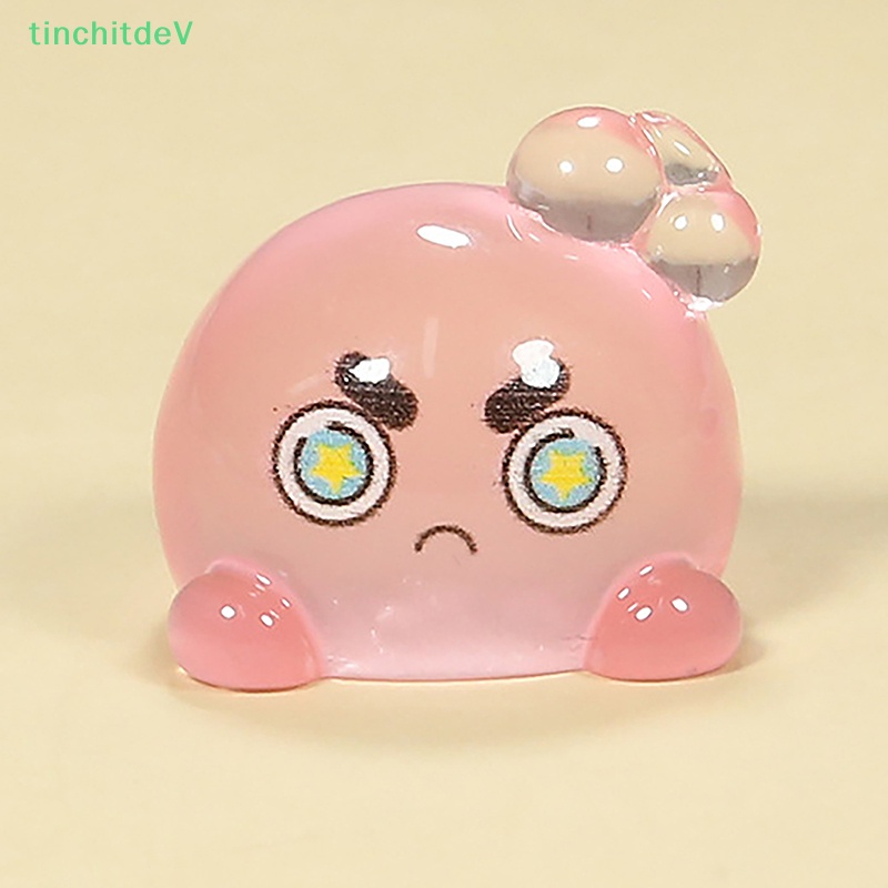 [TinchitdeV] Bộ 2 Đèn Nhựa Resin Mini Phát Quang Kirby Với Biểu Tượng Cảm Xúc Cho Bảng Điều Khiển Xe Hơi Ngẫu Nhiên
