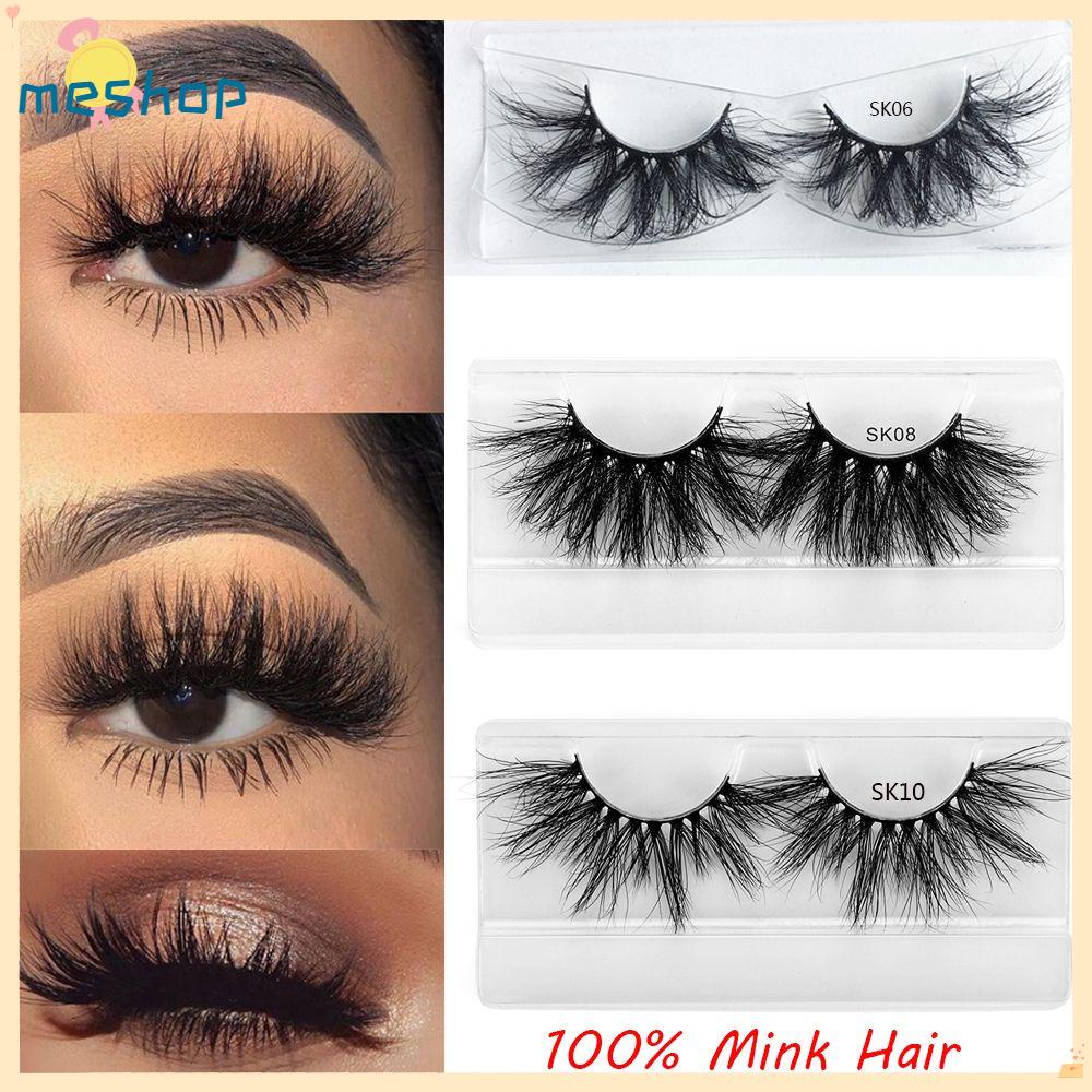 Lông Mi Giả Bằng Lông Chồn Nhân Tạo Dày Dài 100% 3D