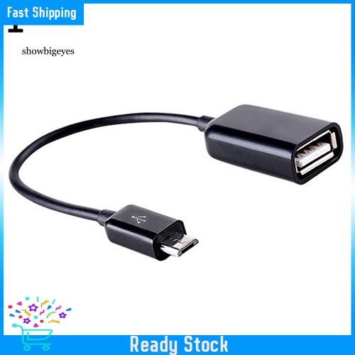 Dây Cáp OTG Chuyển Đổi USB 2.0 A Female Sang Micro B Male Cho Samsung HTC