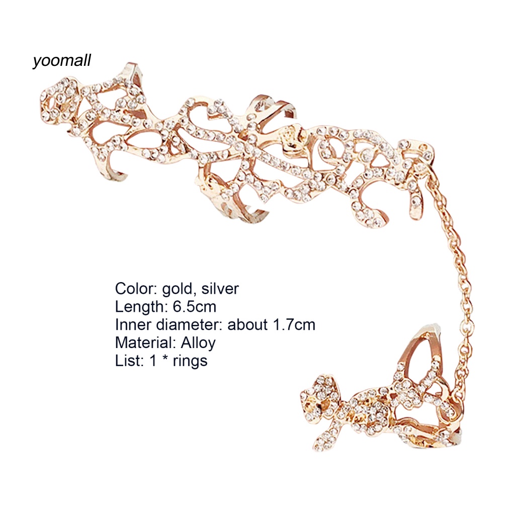 Nhẫn Hợp Kim Hình Hoa Hồng Đính Đá Thời Trang Dự Tiệc