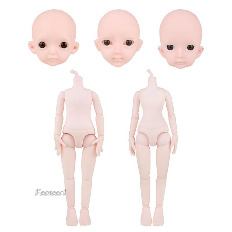 [Fenteer1] 26 Mô Hình Cơ Thể Búp Bê Bằng PVC Có Khớp Cử Động DIY