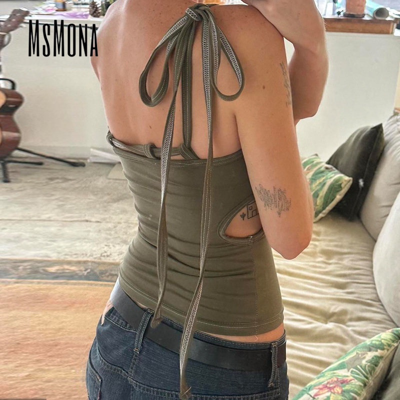 Áo Tank Top Hai Dây Màu Trơn Thời Trang 2023 Quyến Rũ Cho Nữ