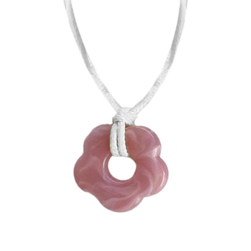 Vòng cổ Mặt Hoa Chất Liệu Acrylic Thời Trang Cho Nữ