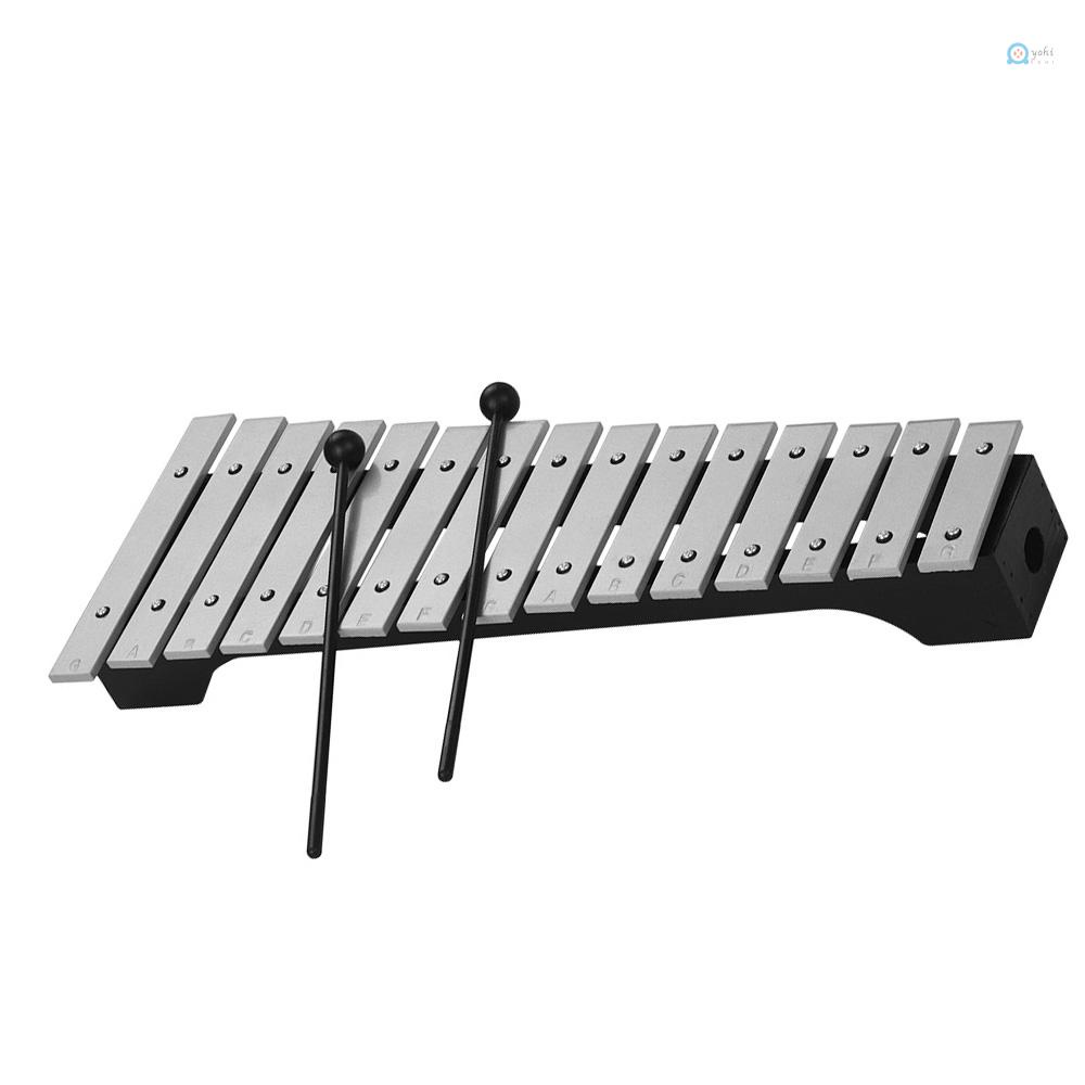 Đàn Phiến Gỗ yq713 15-Note Xylophone Đế Nhôm Kèm Túi Đựng Tiện Lợi
