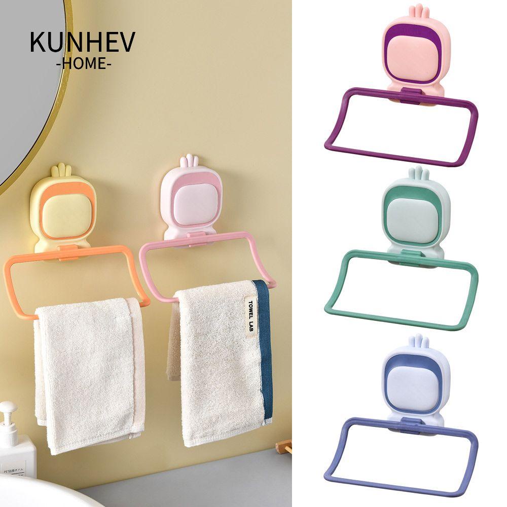 Giá treo khăn tắm KUNHEV không đục lỗ tiện lợi