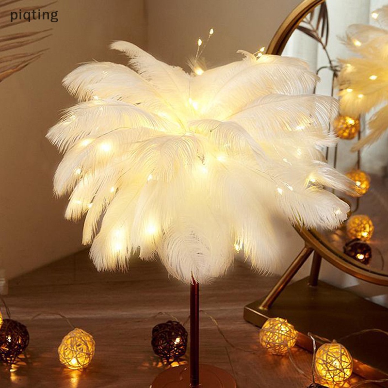 Đèn Ngủ Để Bàn Hình Lông Vũ Xinh Xắn