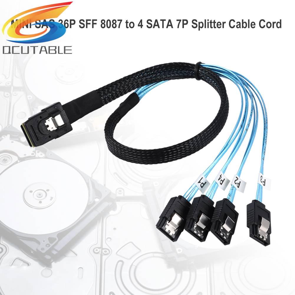 Cáp Chia G0101 MINI SAS 36P SFF 8087 Sang 4 SATA 7P