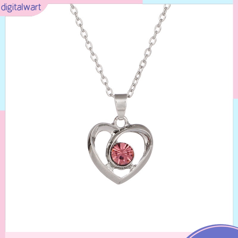 Vòng cổ Mặt Trái Tim Đính Đá Thời Trang Cho Nữ