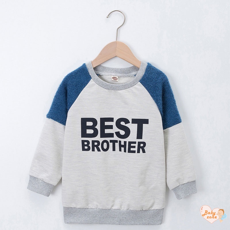 Áo Sweater In Chữ Màu Sắc Thời Trang Cho Bé Trai