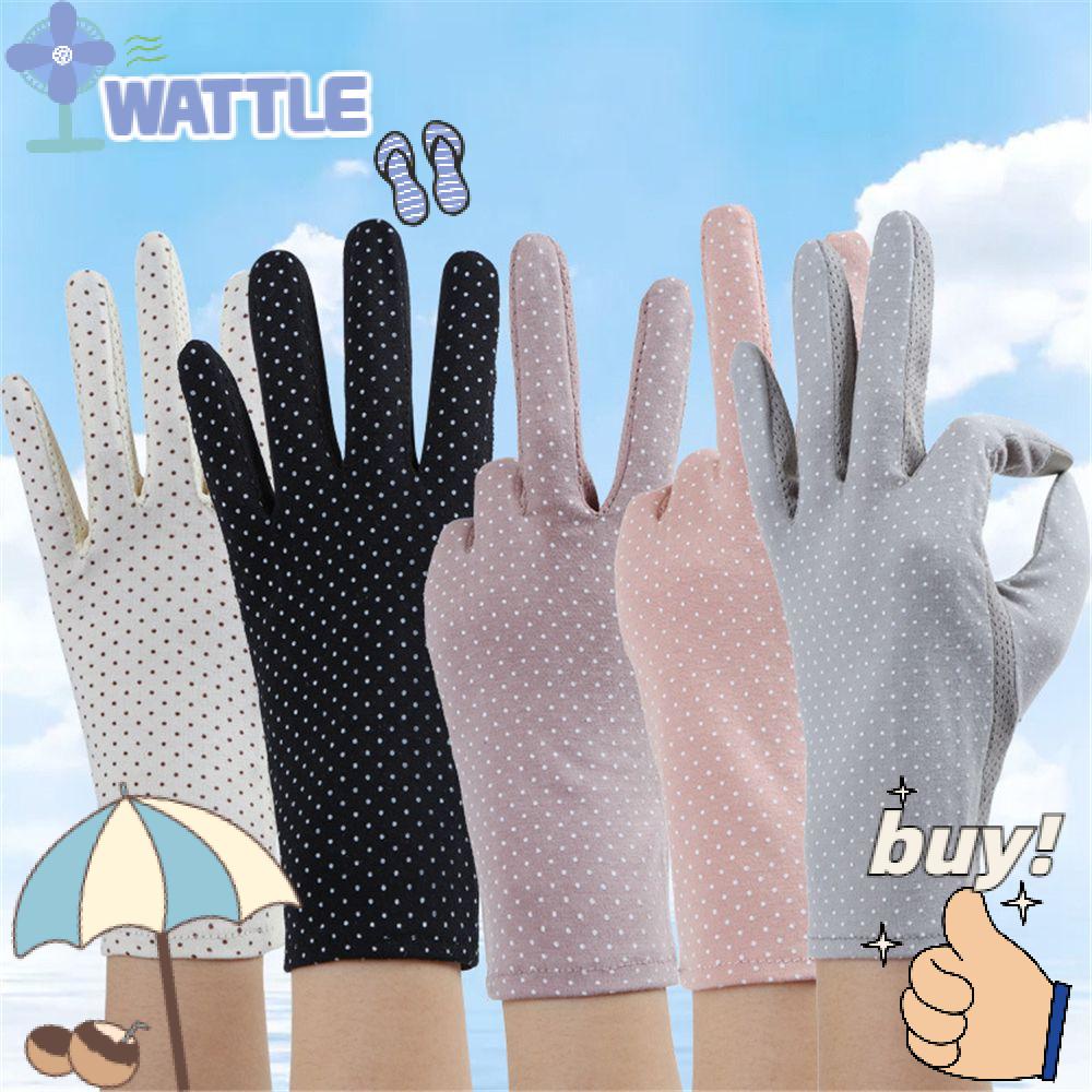 WTTLE Găng Tay Lái Xe Bằng Cotton Chống Trượt Thoáng Khí