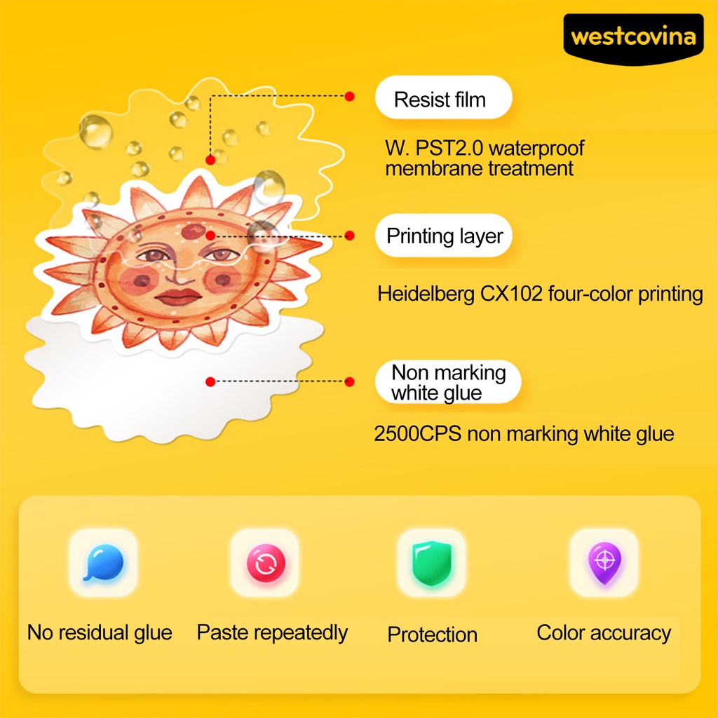 [WSTN]✎Bộ 50 Miếng Dán Tự Dính Bằng PVC Chống Thấm Nước Họa Tiết Graffiti Trang Trí Hành Lý / Ngăn