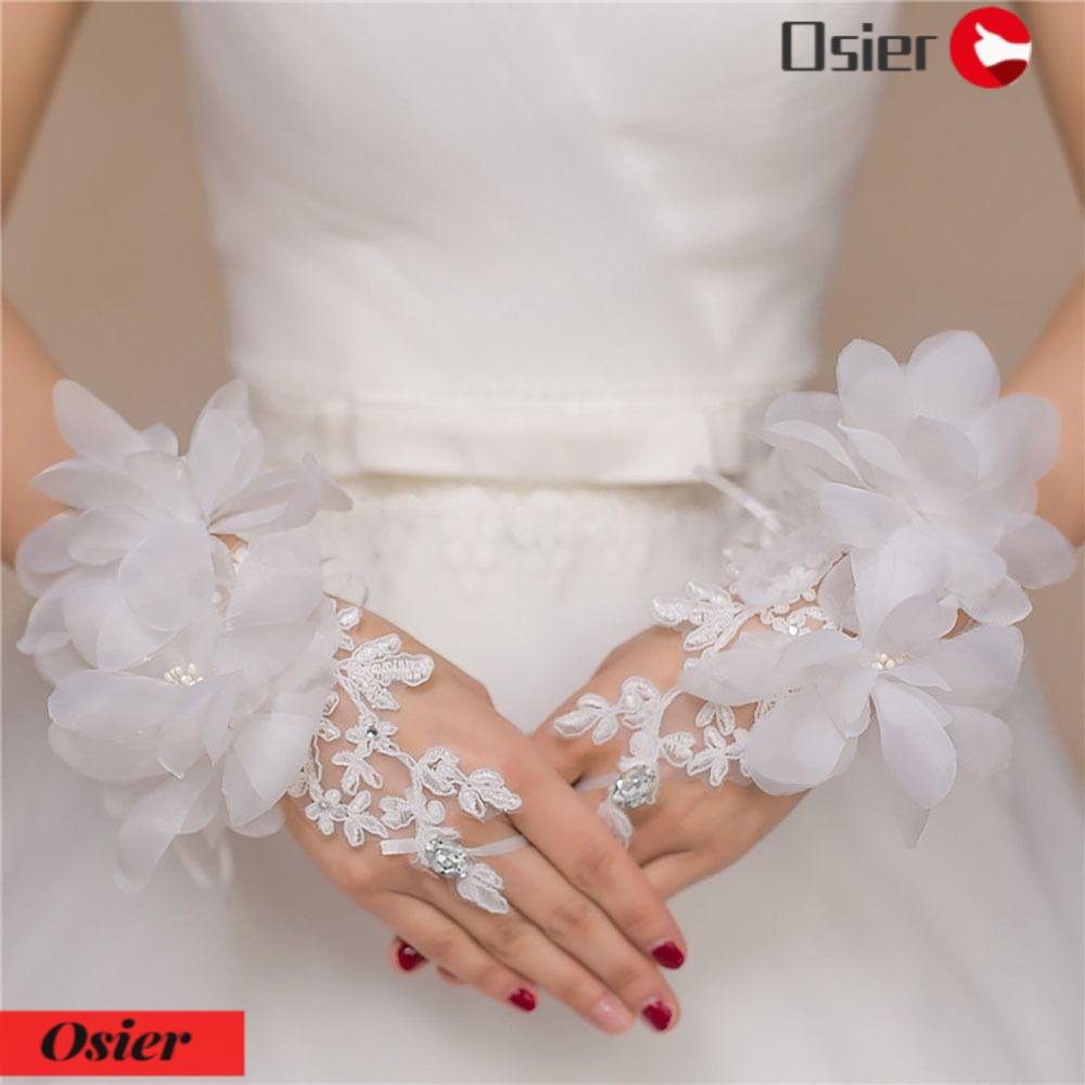 OSIER1 Găng Tay Vải Satin Phụ Kiện Cho Vũ Công Sân Khấu