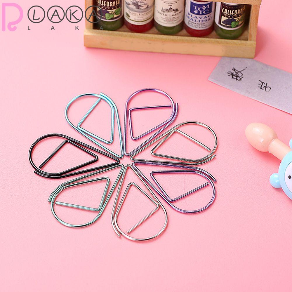 LAKAMIER Kẹp Giấy Hình Giọt Nước Dễ Thương Cho Học Sinh