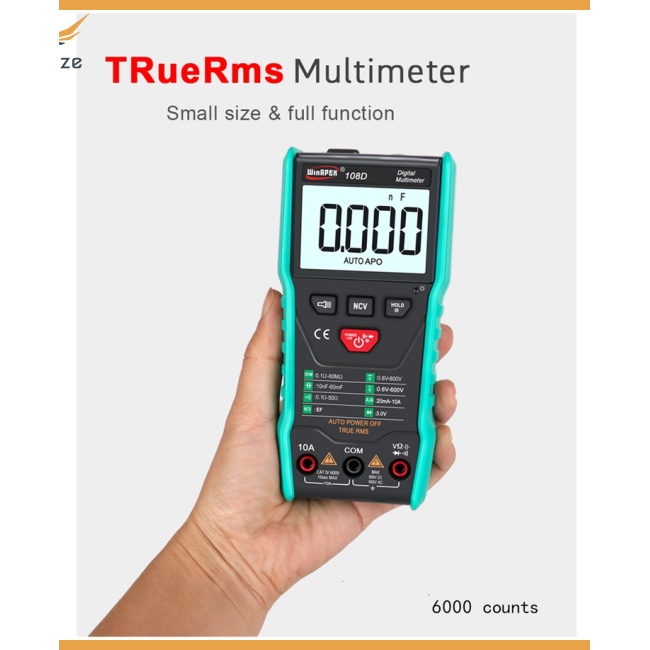 Vạn Năng Kế Kỹ Thuật Số Winapex 108D RMS 5999 AC / DC