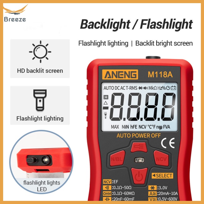 Vạn Năng Kế Kỹ Thuật Số M118A Đếm 6000counts