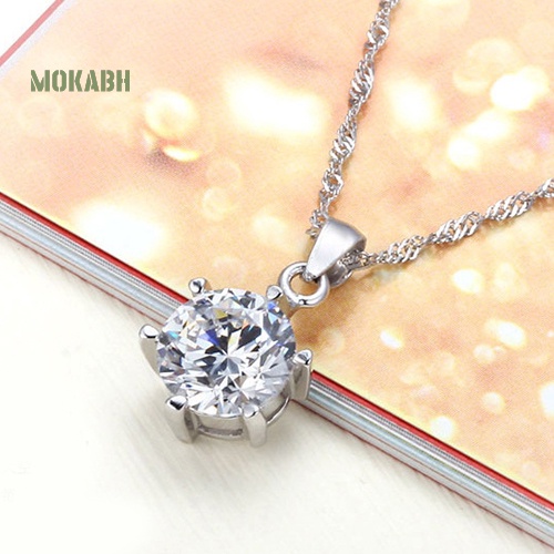 [Mok Abh] Set Vòng cổ Và Bông Tai Đính Đá Zircon