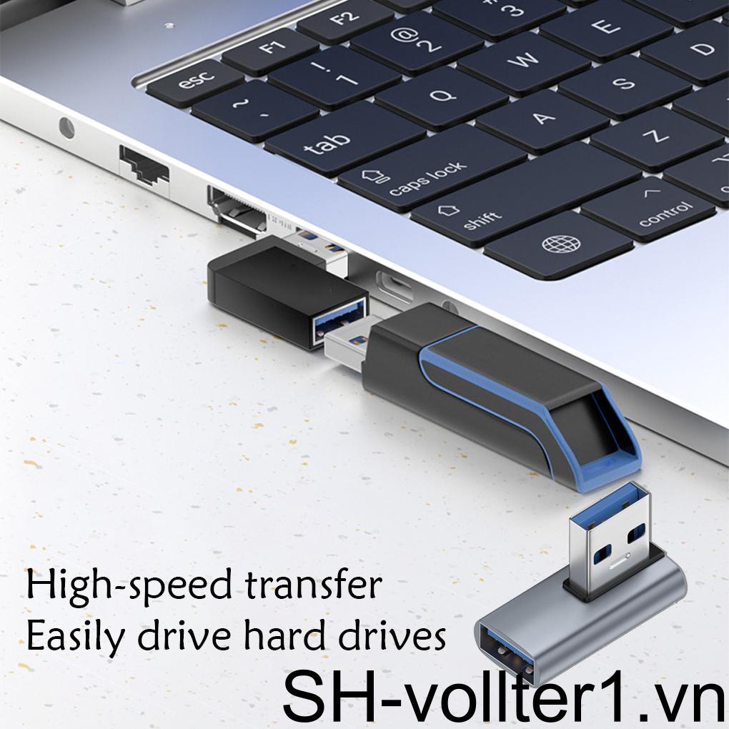 Bộ Chuyển Đổi Dữ Liệu OTG Mở Rộng 90 Độ Type C Sang USB 3 0 Thông Dụng Cho Điện Thoại / Máy Tính Bảng