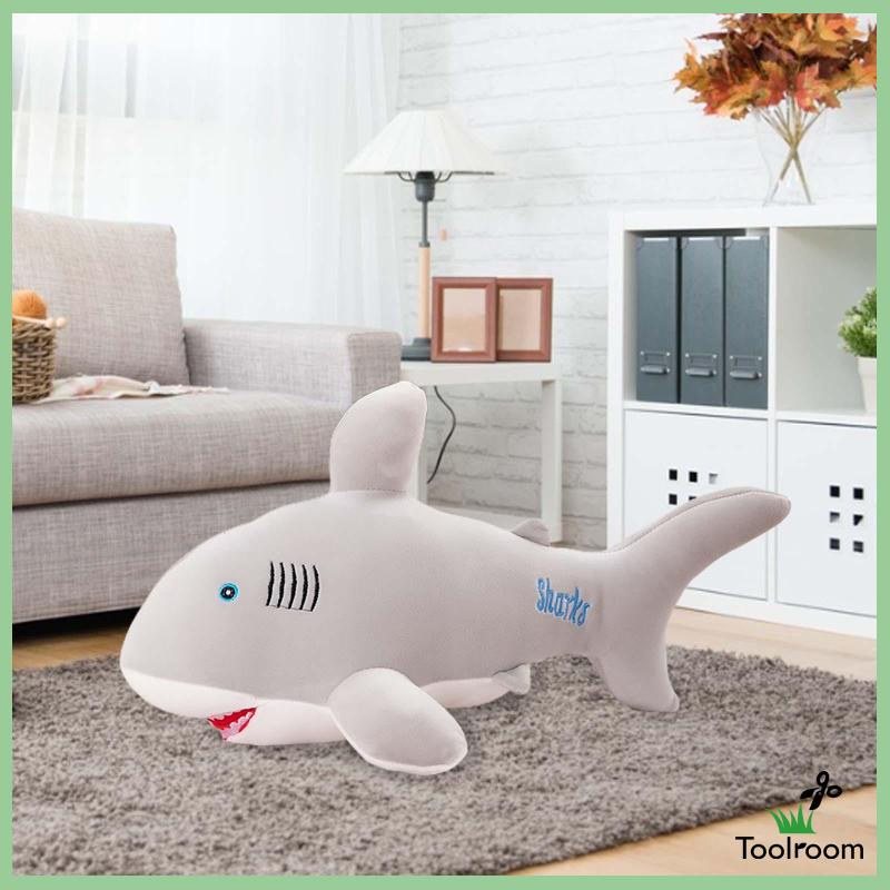 Gối Ôm Hình Cá Mập Nhồi Bông Dễ Thương Dùng Trang Trí Sinh Nhật / Du Lịch / Valentine