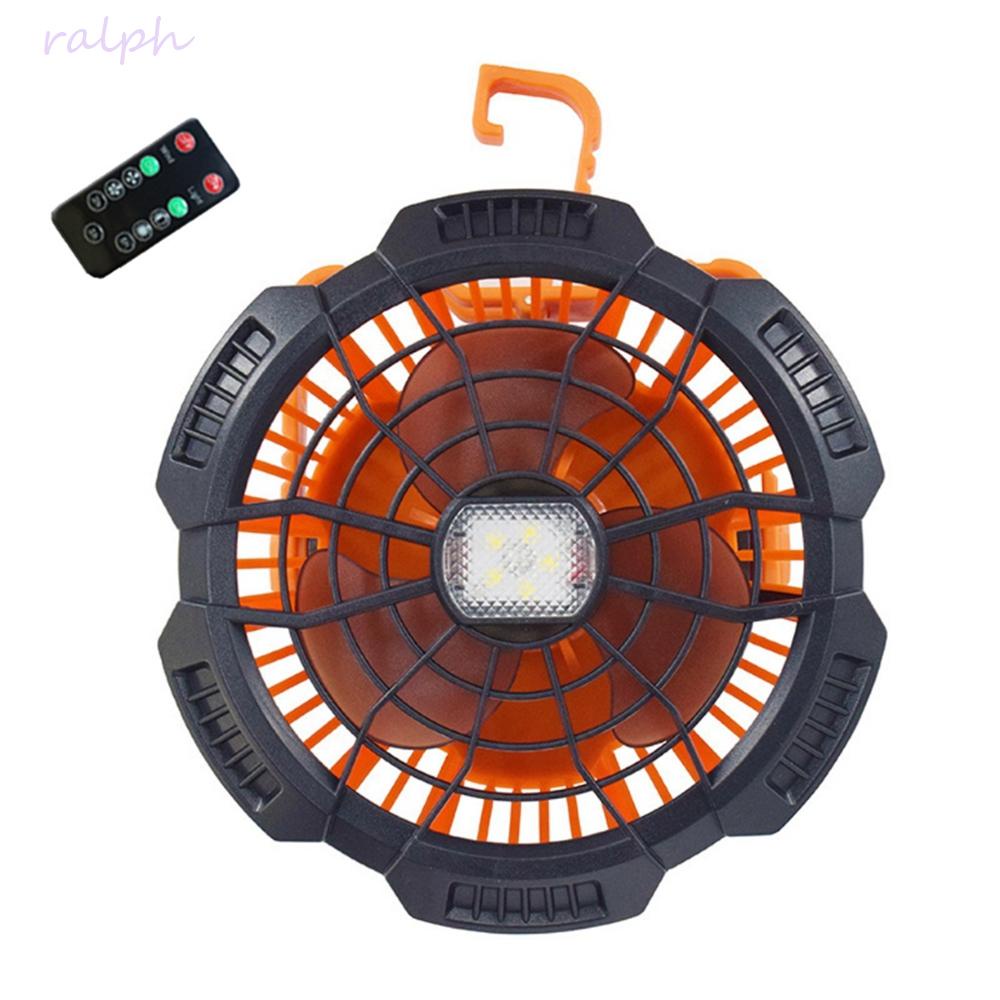 RALPH Quạt Không Dây Có Móc Treo Di Động Cho Hoạt Động Ngoài Trời