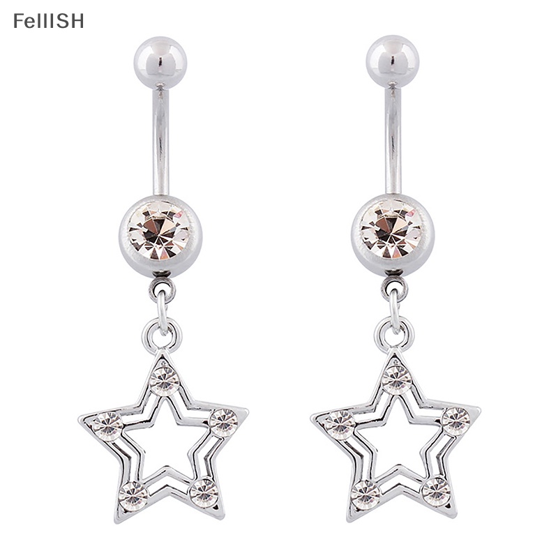 Khuyên Rốn Bằng Thép Không Gỉ Đính Đá Nhân Tạo Thời Trang Dành Cho Nữ 439br