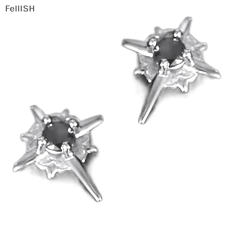 Bông Tai Dạng Kẹp Hình Ngôi Sao Đính Đá Pha Lê Phong Cách Harajuku Thời Trang Cho Nữ 439br