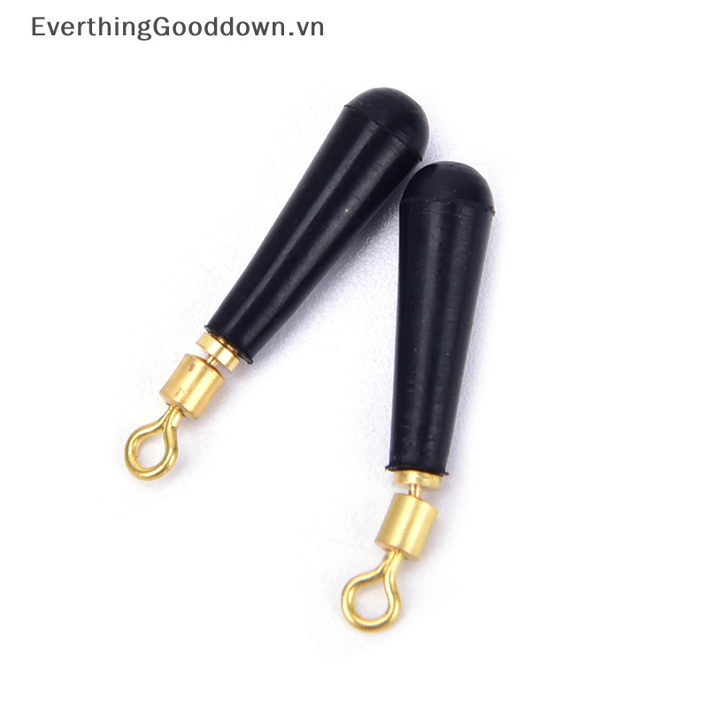 Everthinggooddown 20 Phao Câu Cá Bằng Cao Su Đầu Đồng Thau