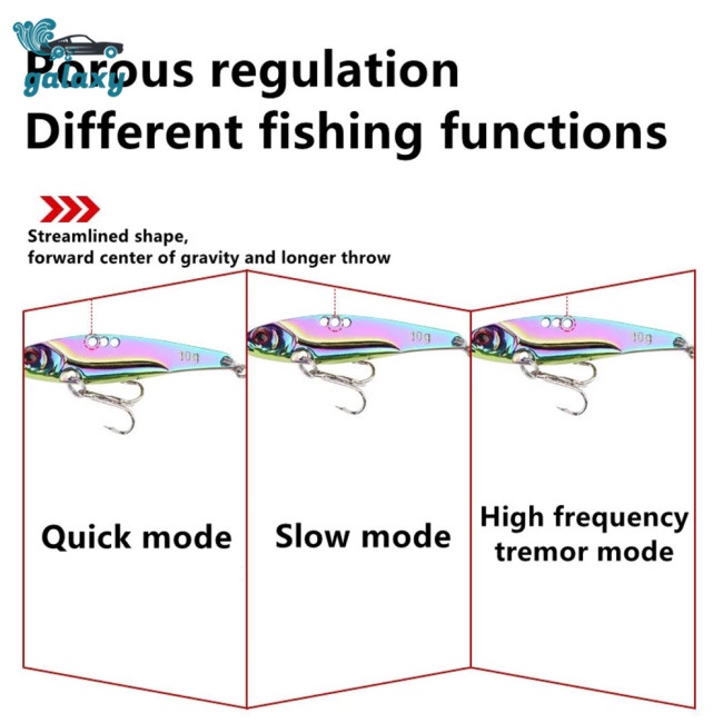 Galaxy Set 5 Mồi Câu Cá Giả 7g10g Nhiều Màu Sắc