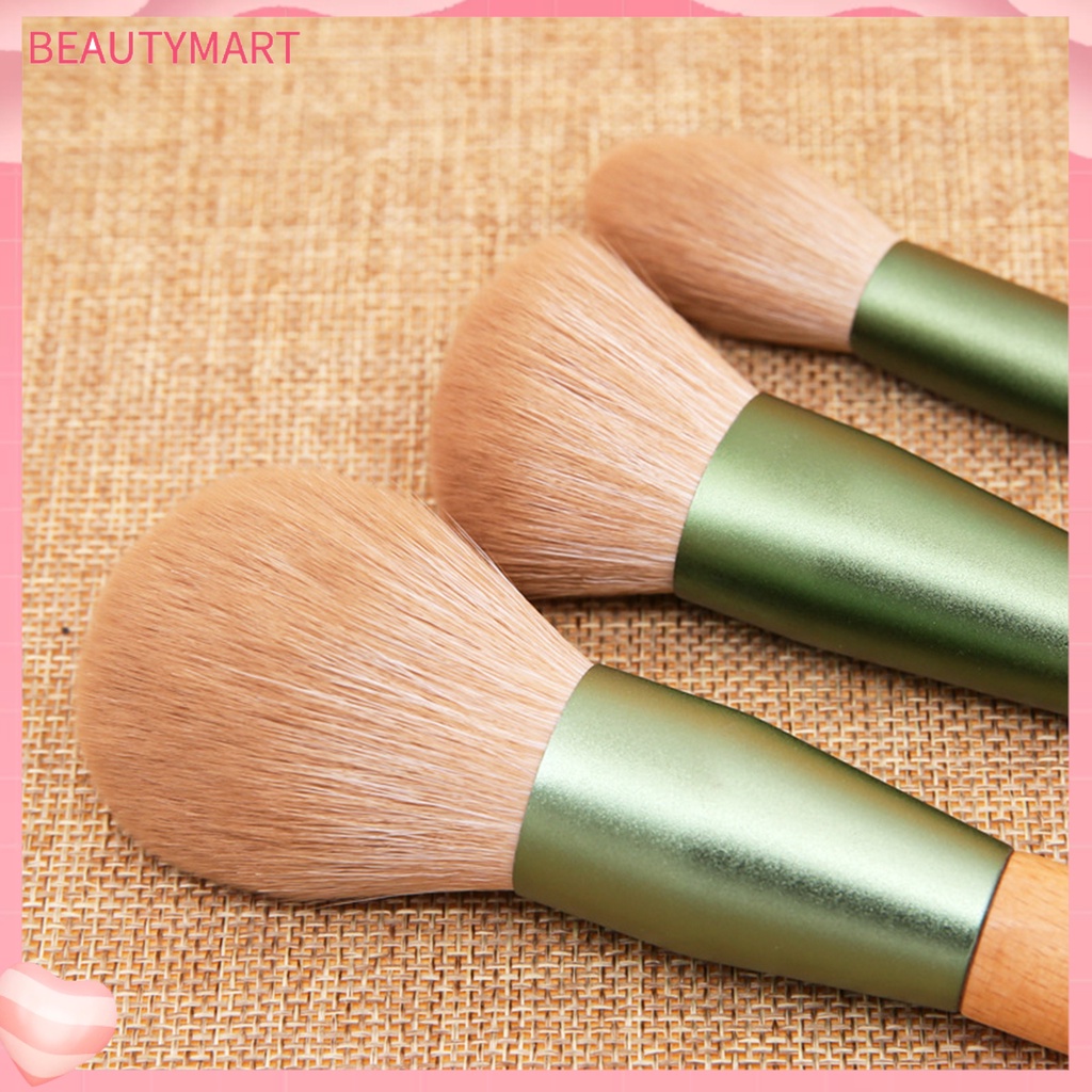 Bộ 10 Cọ Trang Điểm Sợi Nhân Tạo Chống Bụi Dễ Dàng Làm Đẹp