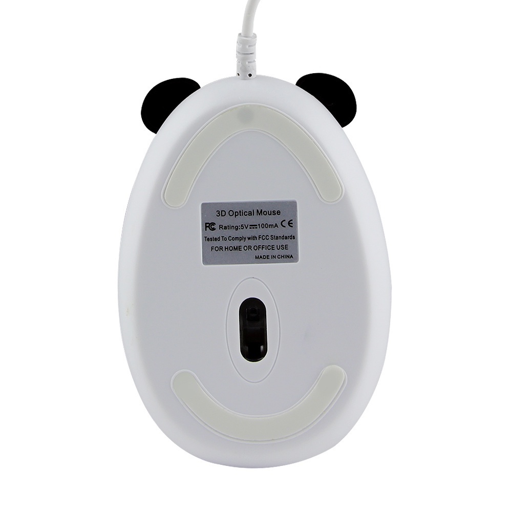 Chuột Máy Tính Có Dây 1600 DPI Hình Gấu Trúc Dễ Thương