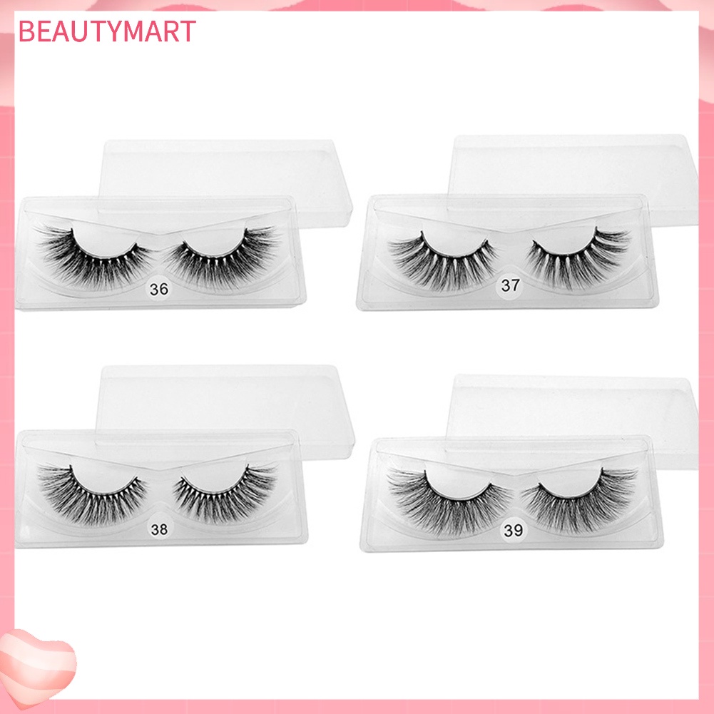 Set 10 Cặp Lông Mi Giả 3D Dày Tự Nhiên