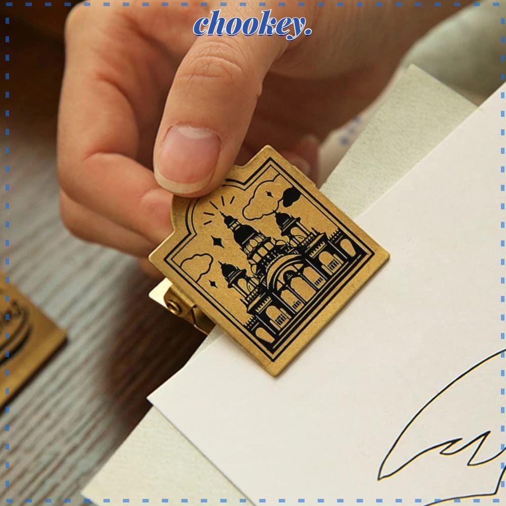 CHOOKEY Kẹp Giấy Tờ Bằng Kim Loại Đồng Thau Tiện Dụng Cho Văn Phòng