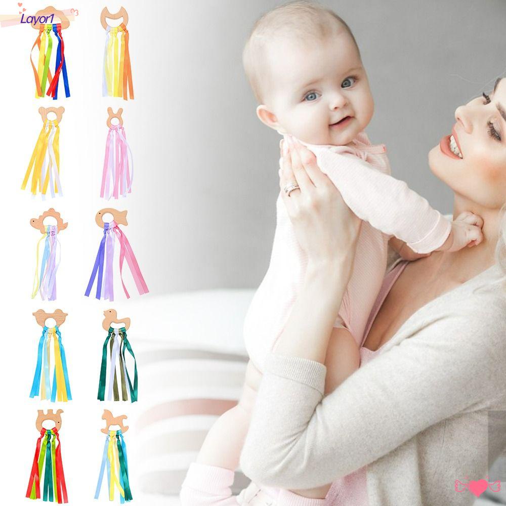 LAYOR1 Đồ Chơi Giáo Dục Cảm Biến Không Độc Hại Kèm Dây Ruy Băng Cầu Vồng Cho Bé