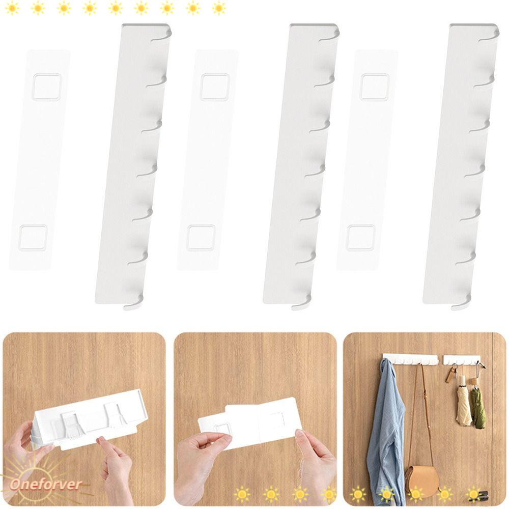 Móc Treo Đồ Gắn Tường Màu Trắng Đa Năng Tiết Kiệm Không Gian Tiện Dụng Cho Nhà Bếp