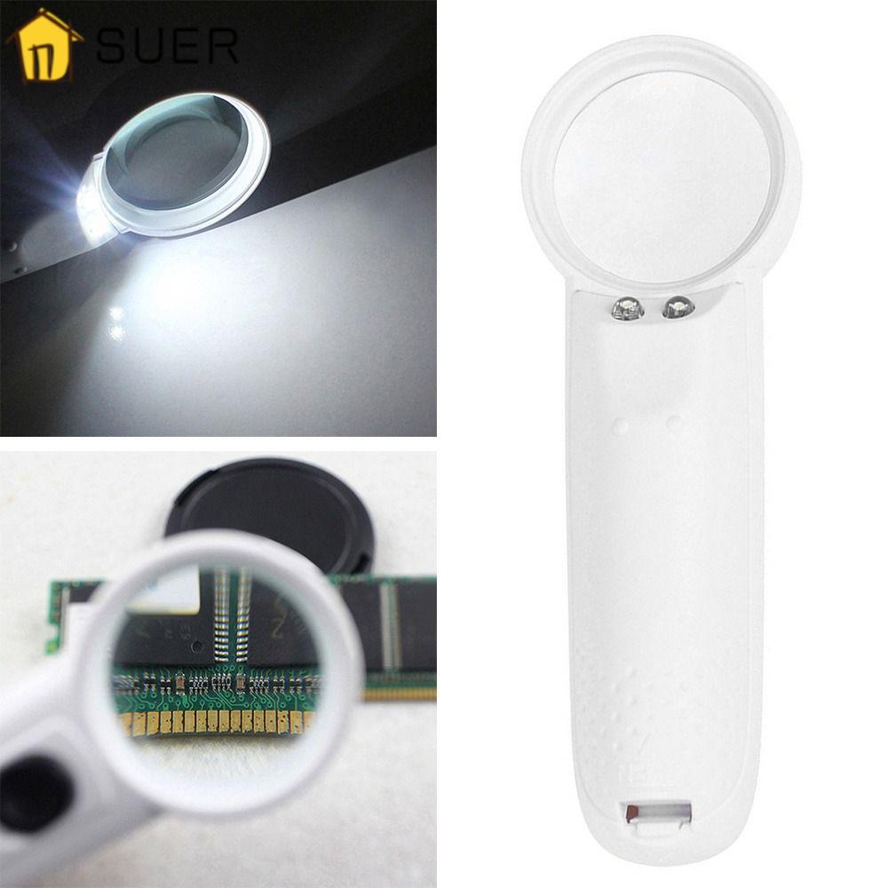 SUENIN Kính Lúp Chuyên Nghiệp Có Đèn LED Với 2 Bóng Cho Sửa Chữa 10X