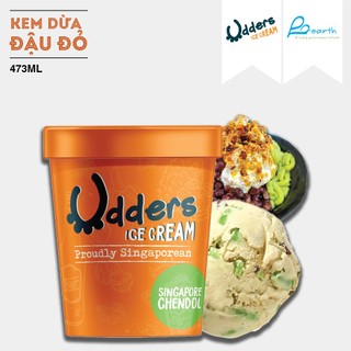   Kem vị dừa đậu đỏ UDDERS - UDDERS SINGAPORE CHENDOL (100ML/473ML)