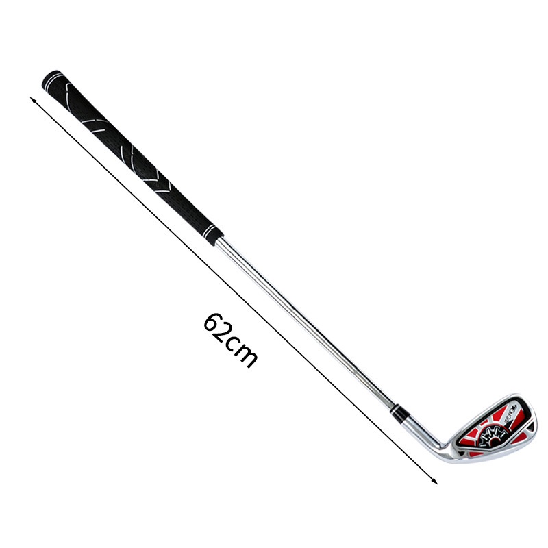 Golf số 7 Iron Golf Swing Practice Club Câu lạc bộ luyện tập trong nhà 62cm Thanh ngắn Cao su Tay cầm hợp kim kẽm Đầu crom Molypden Thép chỉnh sửa thân tay cầm Thanh sắt