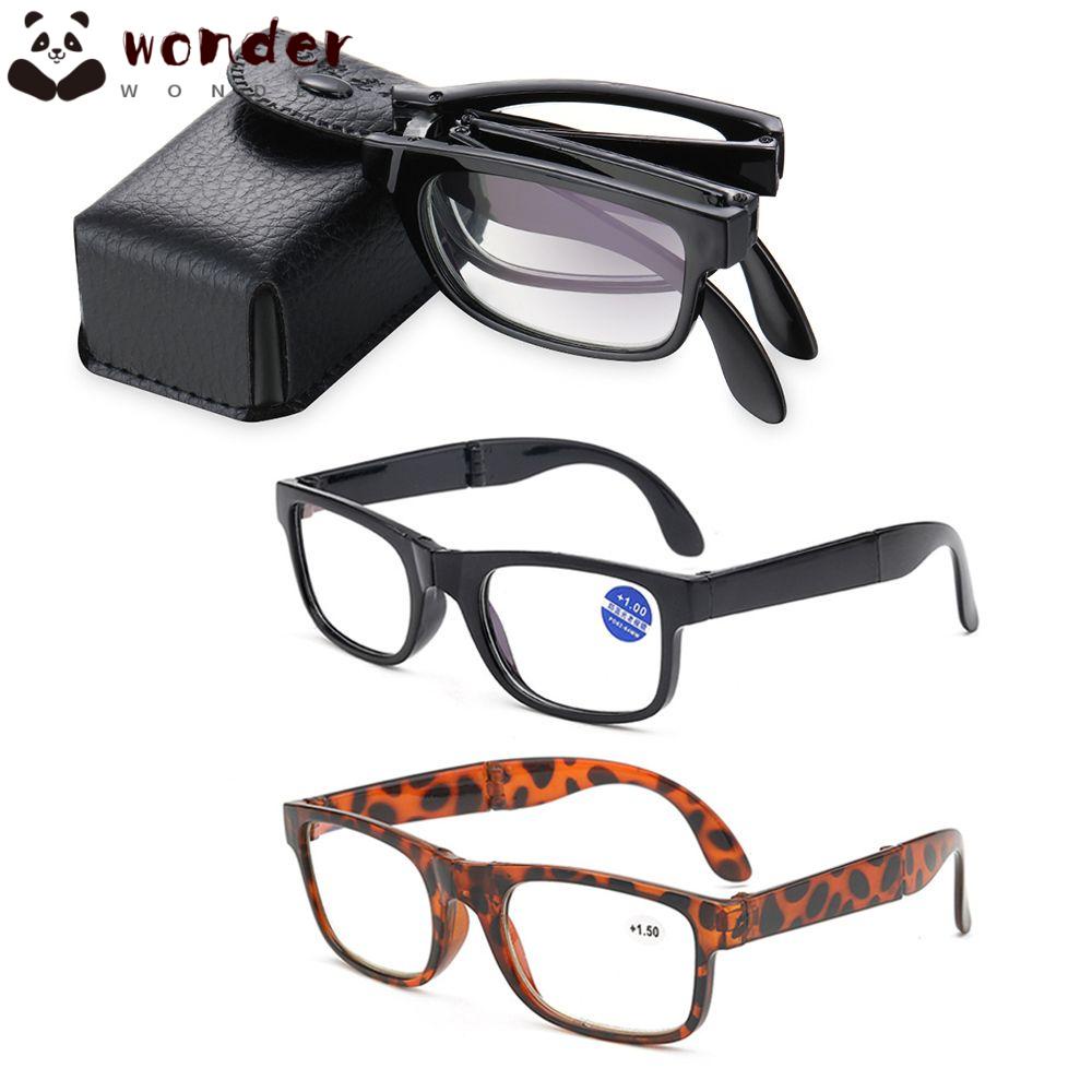 WONDER Kính Đọc Sách Gập Lại Được Kèm Hộp Đựng Dành Cho Nam Và Nữ