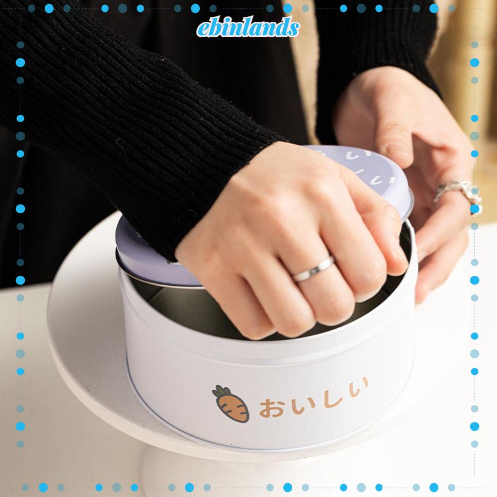 EBINLANDS Set 1 / 2 Lọ Thiếc Mini Đựng Nến / Mỹ Phẩm 5 Kiểu