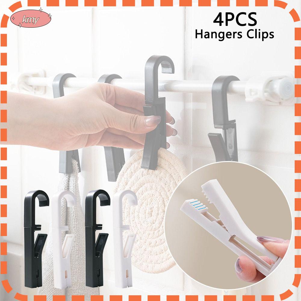 KRNY Set 4 Móc Treo Đồ Đa Năng Xoay 360 Độ Tiện Dụng ° Giá Đỡ Điện Thoại Dạng Kẹp Có Thể Xoay Tiện Dụng