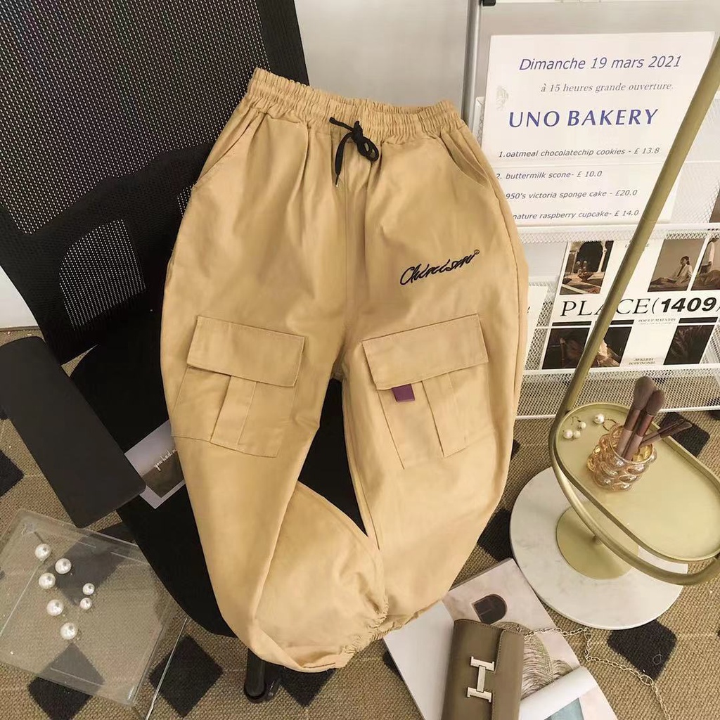 Quần Harem Cotton Nguyên Chất Mỏng Dáng Rộng Lưng Cao Phong Cách Mới Mùa Hè Dễ Phối Đồ Cho